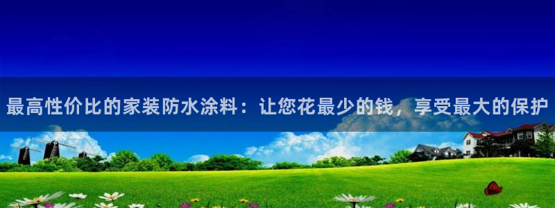 和记AG：最高性价比的家装防水涂料：让您花最少的钱，享受最大的保护