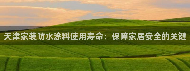 和记娱好网址：天津家装防水涂料使用寿命：保障家居安全的关键