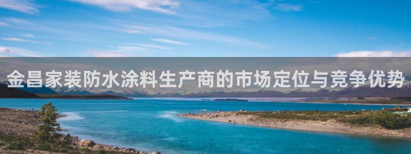 和记2017app：金昌家装防水涂料生产商的市场定位与竞争优