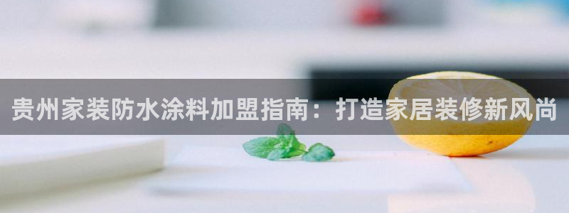 和记(福建)商贸有限公司招聘：贵州家装防水涂料加盟指南：打造家居装修新风尚