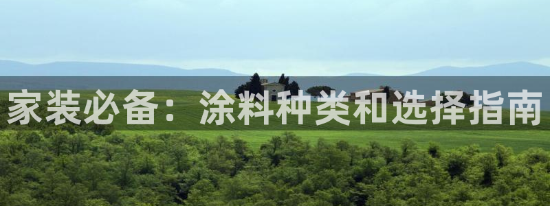 和记Ag：家装必备：涂料种类和选择指南